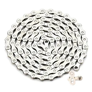 11 Speed Bike Chain 1/2" X11/128 Link 116,Road & Mountain Bicycle Chain for Shimano SRAM Campagnolo -Sliver