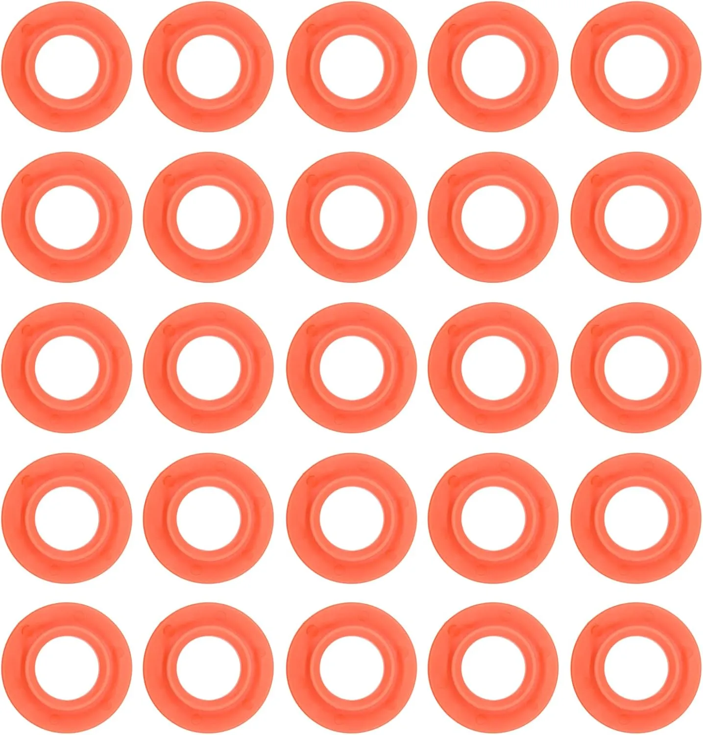 25PCS Kayak Paddle Grips Drip Rings Guards,Boat Drip,Drip Ring,Kayak Replacement Parts for Kayak Canoe Rafting Paddles Shaft(Orange Color)