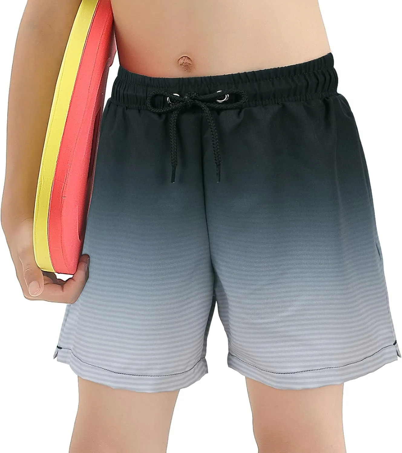 Boys Swim Trunks with Boxer Brief Liner Swim Shorts Compression Liner Youth Anti Trunks