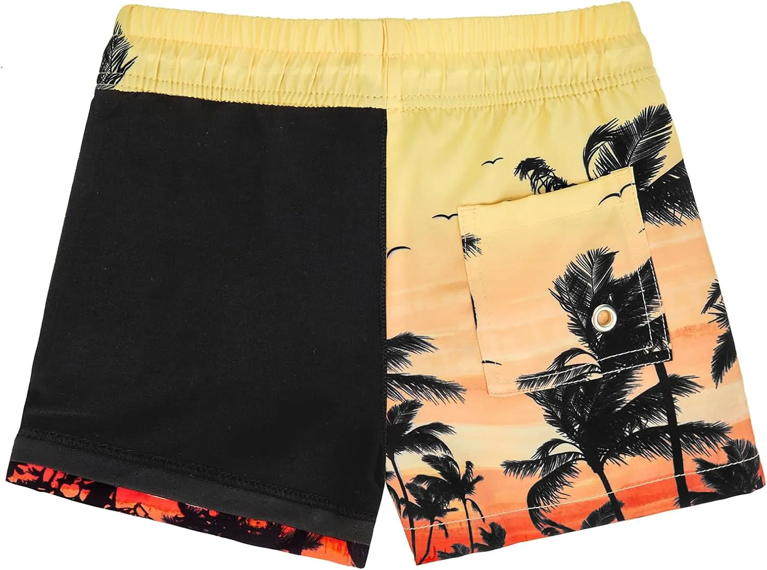 Boys Swim Trunks with Boxer Brief Liner Swim Shorts Compression Liner Youth Anti Trunks