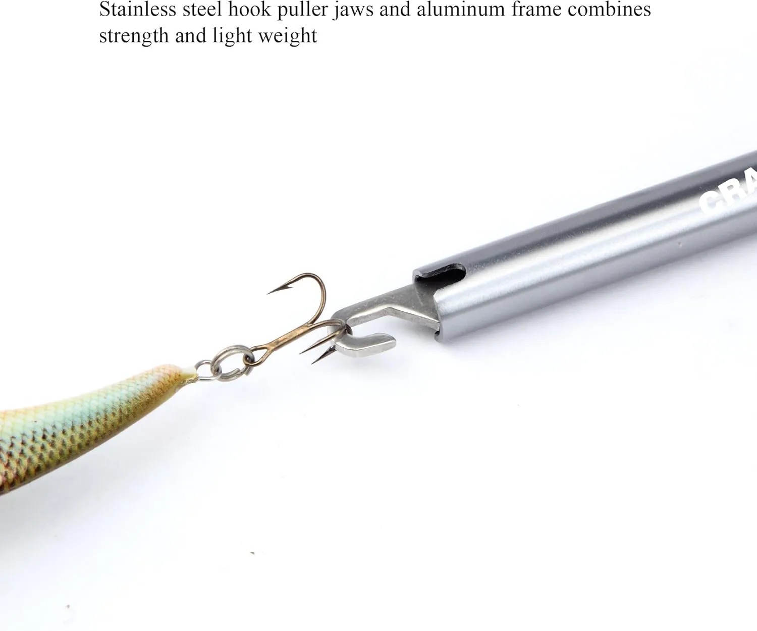 CRAZY SHARK Hook Remover Aluminum Fish Hook Remover Extractor 13.6in