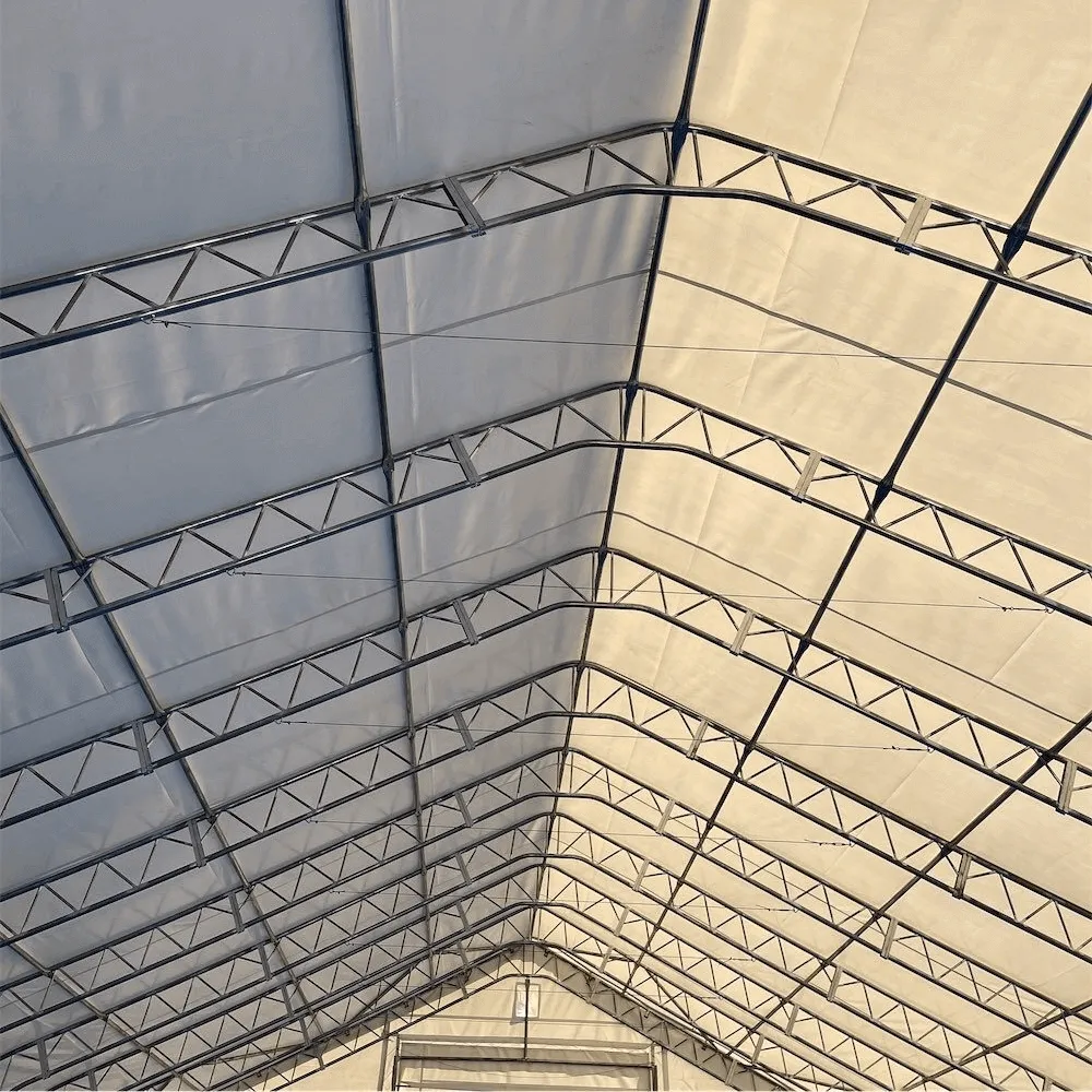 Double Truss Storage Shelter W70'xL120'xH28'