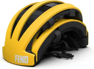 FEND One Folding Bike Helmet  50% Collapsible, CPSC/EN1078 Certified, Award-Winning Design, for Adults, Commuters, E-Bikes, Scooters, Lightweight & Adjustable
