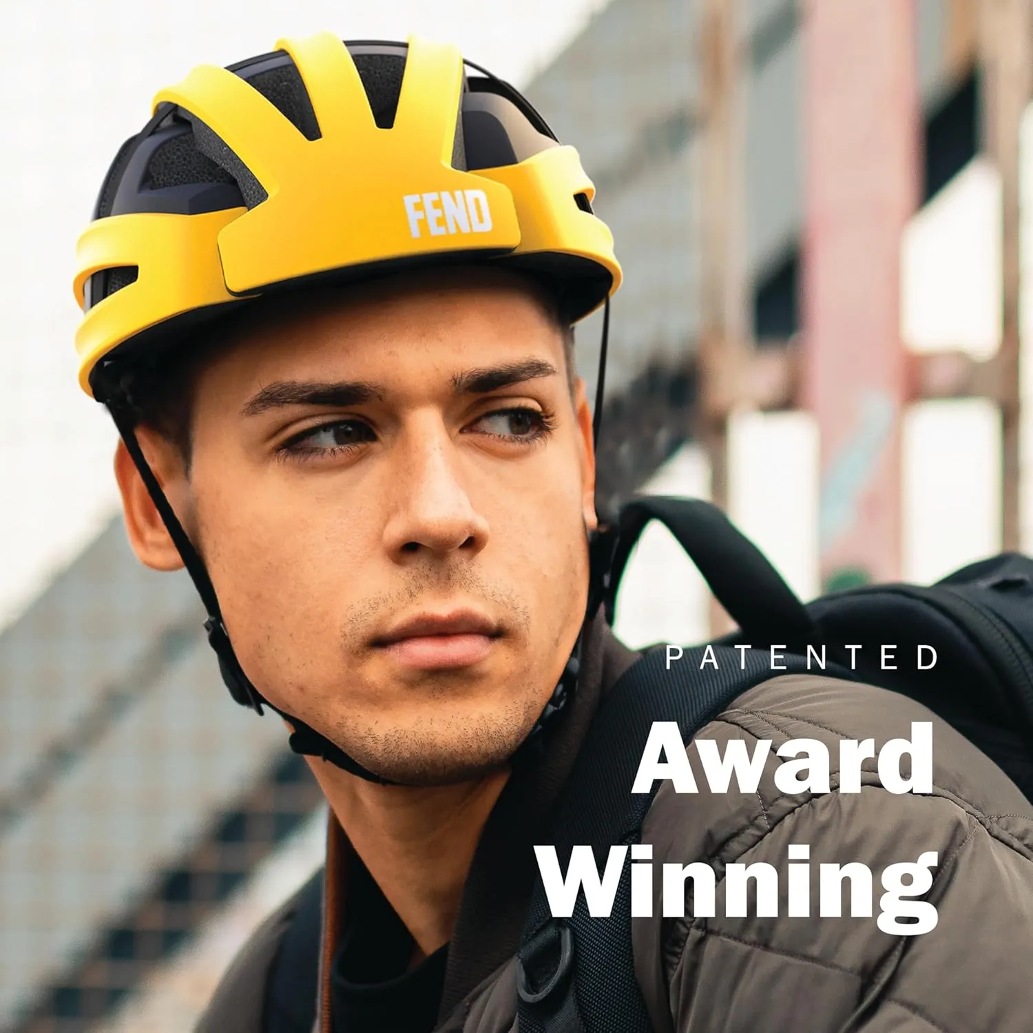 FEND One Folding Bike Helmet  50% Collapsible, CPSC/EN1078 Certified, Award-Winning Design, for Adults, Commuters, E-Bikes, Scooters, Lightweight & Adjustable