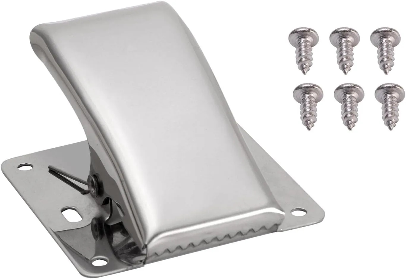 Fish Tail Clip, Fillet Clamp Picnic DIY Fish Tail Clip Stainless Steel with Screw Deep-jaw Home