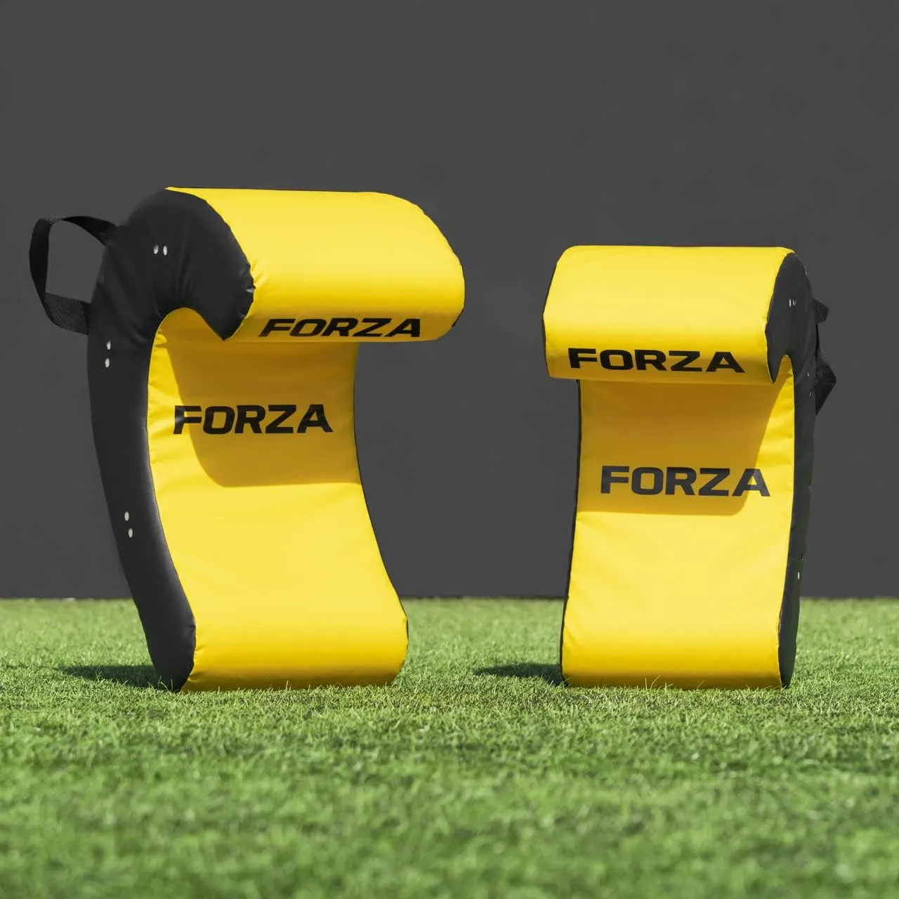 FORZA Rugby Ruck & Roll Pads ?C Junior/Senior Sizes | Rugby & Football Training Equipment for Clearing, Ball Presentation & Counter Rucking | C-Shape Rugby Tackle Dummy