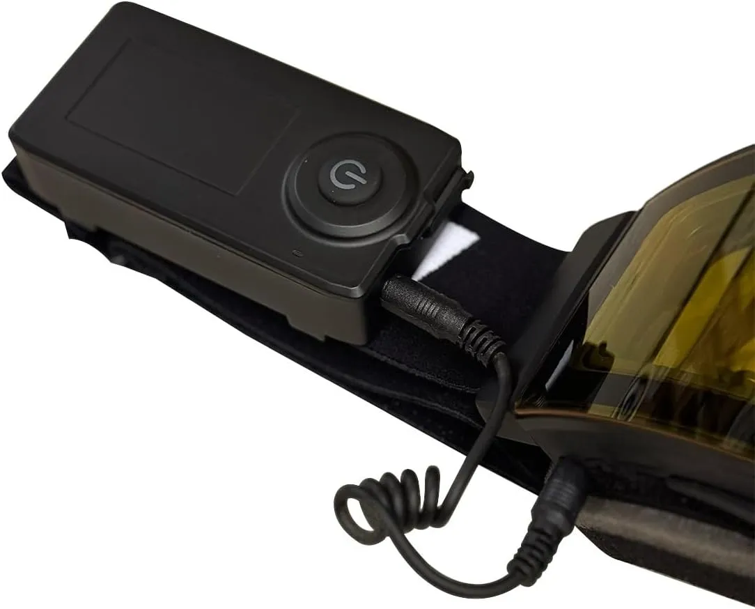 HeatWave Heated Snow Goggles Electric Battery for Winter Activities Snowmobile Ski Snowboarding Anti Fog Dual Lens