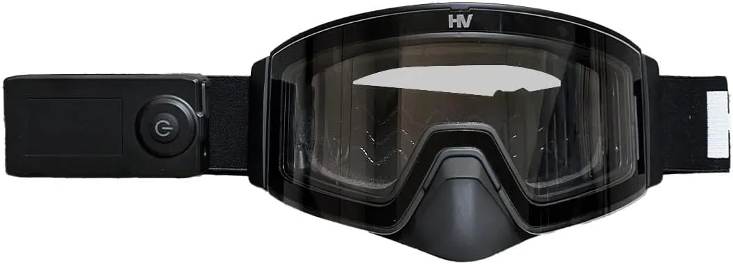 HeatWave Heated Snow Goggles Electric Battery for Winter Activities Snowmobile Ski Snowboarding Anti Fog Dual Lens