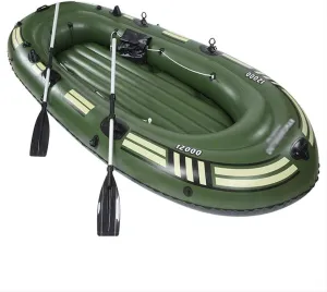 Inflatable Rafts for Adults with Canopy, Inflatable Boats for Adults 4 Person, Inflatable Rafts with Oars, Inflatable Rafts for Rivers with Canopy