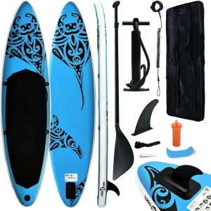 Inflatable Stand Up Paddleboard Set for Adventure and Relaxation, Lightweight and Durable, Beach Days and Lakes, Blue