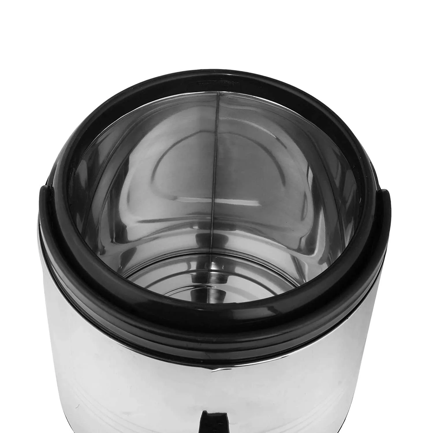 JSI® Stainless Steel Water Jug for Kitchen Office I Stylish Design Hot and Cold Water Dispenser with Tap Big Size 5 Liters I Silver Color I Easy to Carry Handle I Leak-Proof Tap I PU Insulated