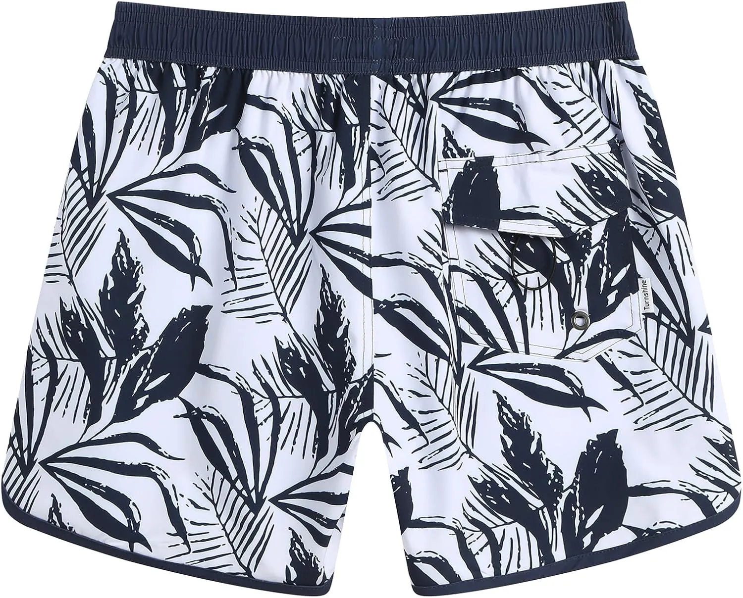 Mens Swim Trunks Vintage 80s 90s Mens Bathing Suit with Mesh Liner 5" Quick Dry Stretch Beach Board Swim Shorts
