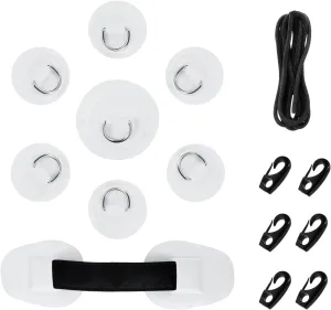 Mgoodoo 8 Pcs D-Ring PVC Patch, 20FT Elastic Bungee Shock Cord and 6 Hooks