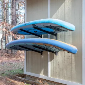 StoreYourBoard G-SUP Wall Mounted Standup Paddleboard Storage Rack, Adjustable Levels, Stand-up Paddle Board Holder