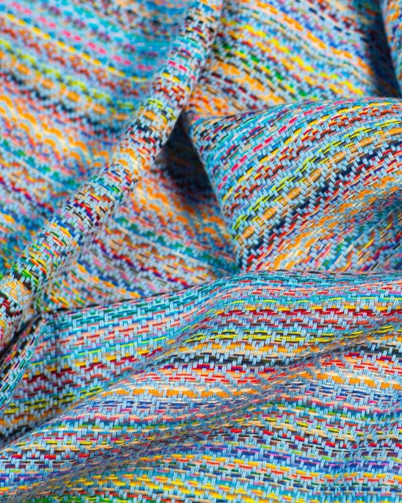 Teema Large Turkish Beach Towel - 100% Turkish Cotton - Sand Free - Fast Drying - Versatile and Multi-Use - The Labyrinth (Sky)