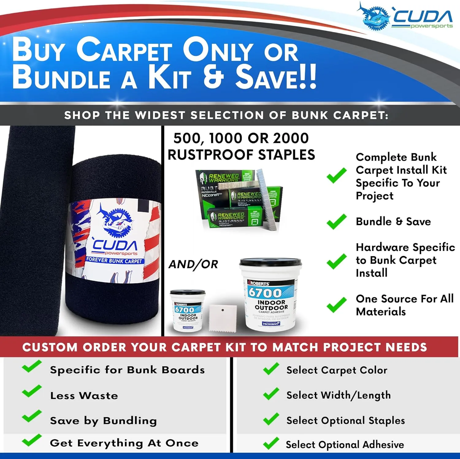 Trailer Hardware Kit-Cuda Boat Trailer Bunk Carpet 12 Inch Wide-FOREVER44-Charcoal 12" x 50Ft-No Kit-Carpet Only-Pontoon Trailer Bunk Carpet Waterproof Forever Kit44