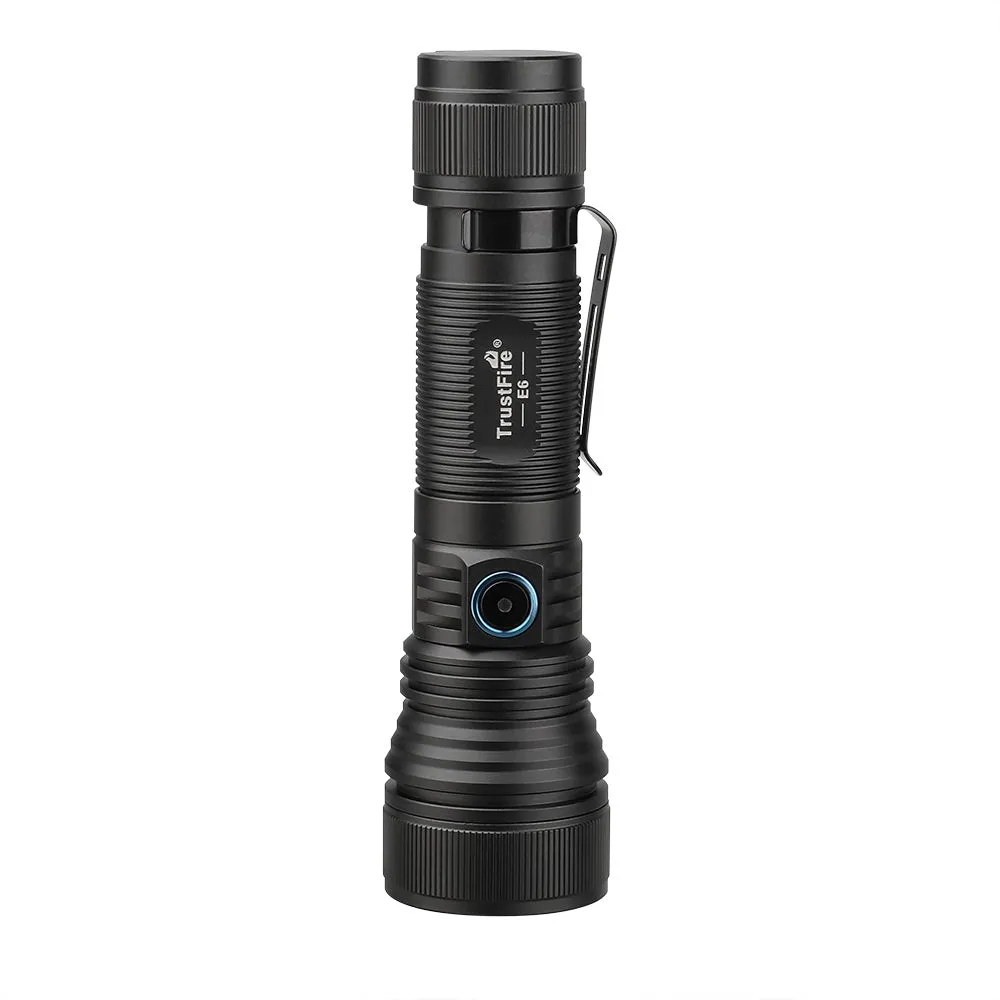 TrustFire E6 MAGNETIC ZOOM FLASHLIGHT 4000 MAH BATTERY 1500 Lumens