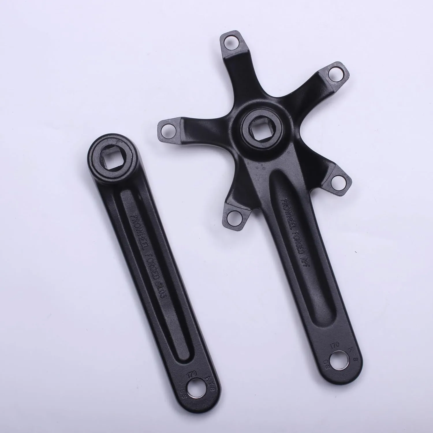 Universal Bike Crank Arm,Square Hole Crankset,One Pair 140MM/152MM/160MM/165MM/170MM/175MM BCD 130MM Bike Crank Arms for City Bike,Road Bike,Folding Bike,Mountain Bike,Ebike